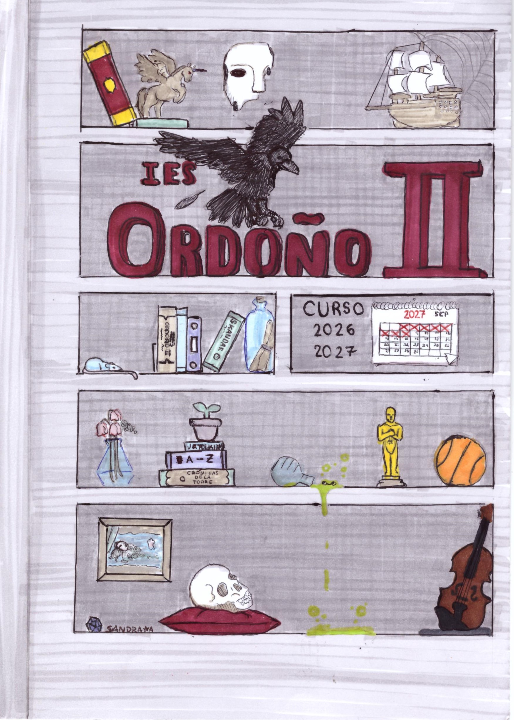 Portada de la agenda para el curso 2026-27